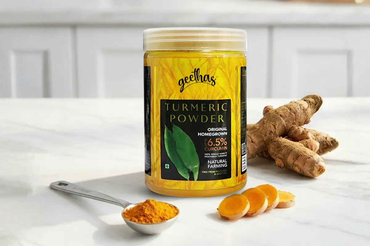 Geethas Pure Turmeric Powder for cooking and wellness