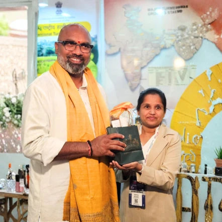 Geethas recognized by the National Turmeric Board of India